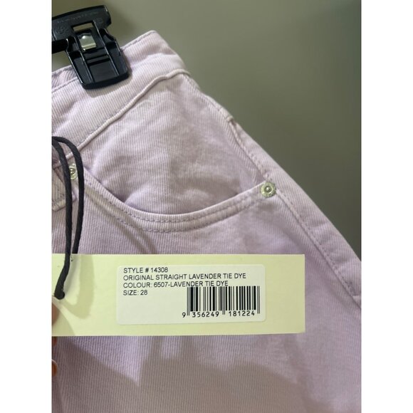 Rolla's Original Straight Leg Jeans Lavender Tie Dye Womens Size 28 - Picture 10 of 11